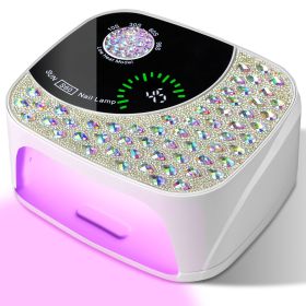 Professional UV LED Nail Lamp For Gel Nails, Cordless Nail Lamp Rechargeable Nail Dryer For Gel Polish, UV Curing Light With 4 Timer & Automatic (Option: White)