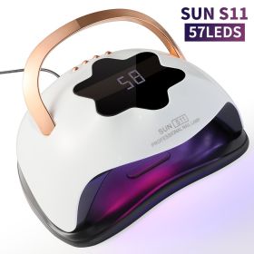 UV LED Nail Lamp, Professional UV Nail Dryer Light For Gel Nails With 57 Beads, Fast Curing Gel Polish Lamp Auto Sensor 4 Timer Setting, Nail Art (Option: S11)