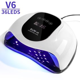 UV Light For Nails, LED Nail Light For Gel Polish, Fast Nail Dryer With Automatic Sensor, 4 Timer Setting, Small & Portable, UV LED Nail Lamp For (Option: White)