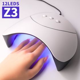 Professional UV Nail Lamp, LED, 6 UV Lights, Handheld Design, 3 Types Of Timing Settings, USB Rechargeable, Eye Protection Technology, Suitable F (Option: Z3)